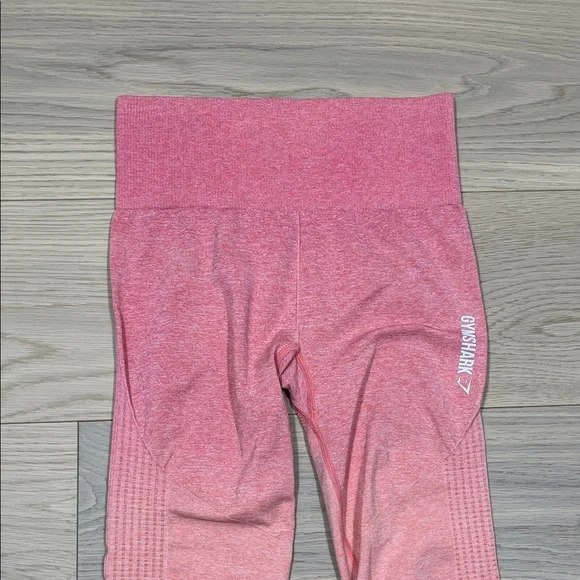 Gymshark Seamless Leggings Women's Size Small Ombre Pink /Orange - Picture 2 of 10